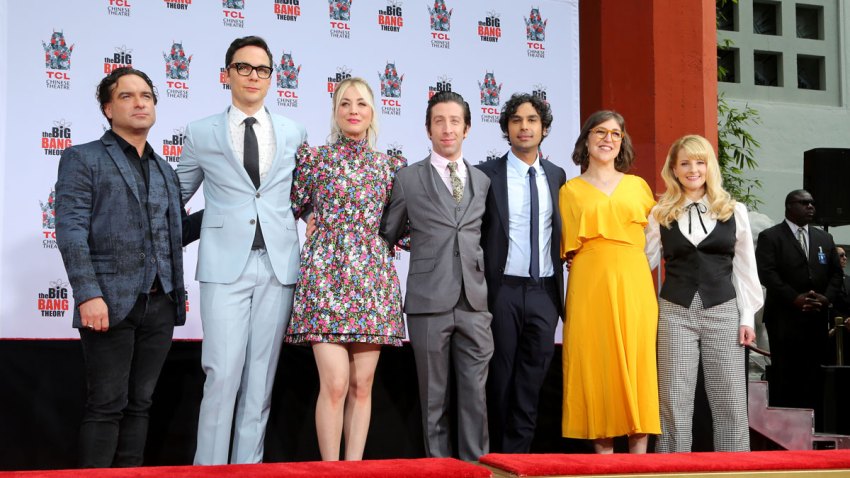 The Cast of "The Big Bang Theory" Hand and Footprint Ceremony