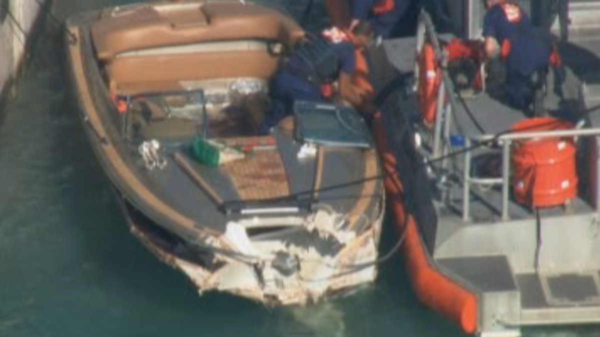 Two Hurt in Boat Crash in Miami USCG NBC 6 South Florida