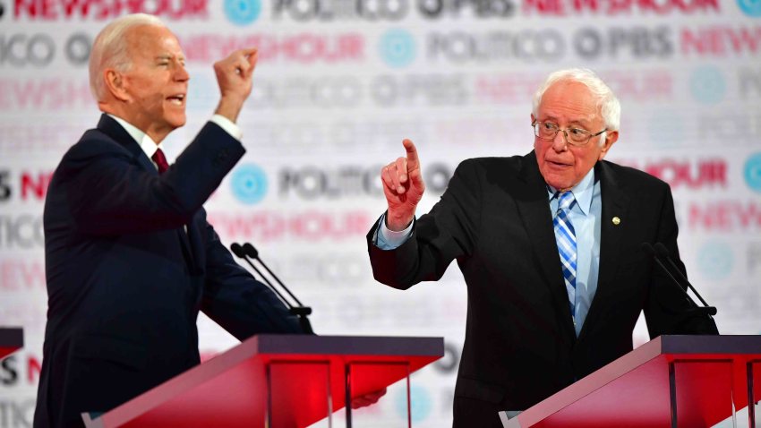 Joe Biden and Bernie Sanders