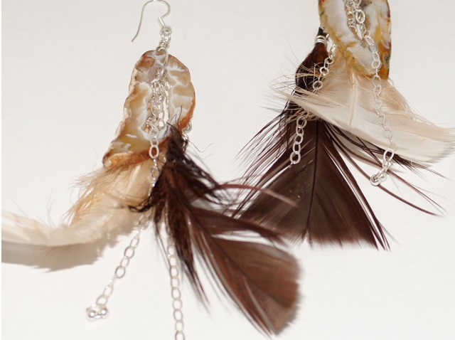 feather earrings