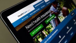 In this May 18, 2017 file photo, the Healthcare.gov website is seen on a laptop computer, in Washington.