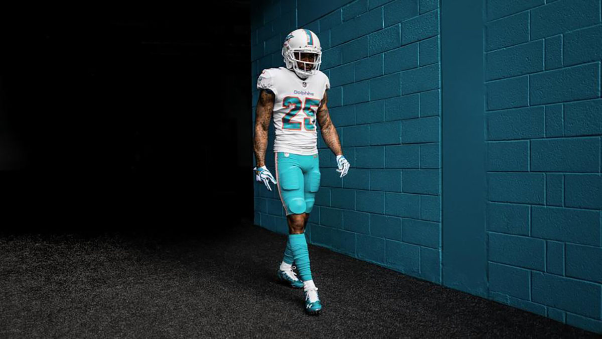 miami dolphins away jersey