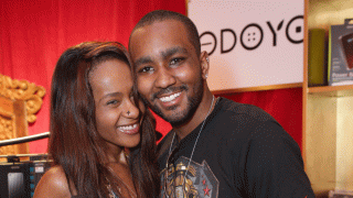 Bobbi Kristina Brown and Nick Gordon at the 56th Grammy Awards at Staples Center on Jan. 25, 2014 in Los Angeles.