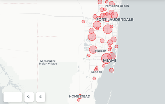 Map Coronavirus Cases In South Florida Nbc 6 South Florida
