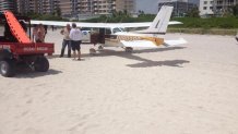 plane lands on beach dominic reyes