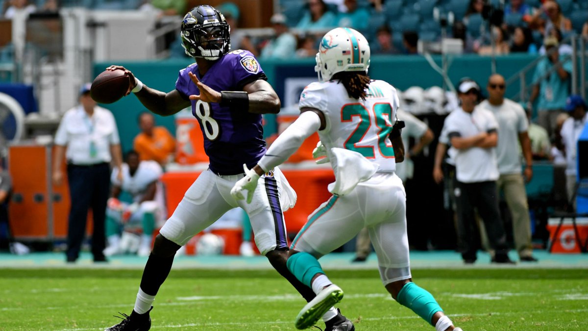 Ravens beat Dolphins 59-10, Sept. 8, 2019