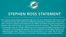stephen ross statement