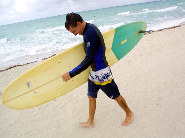 surfer in miami