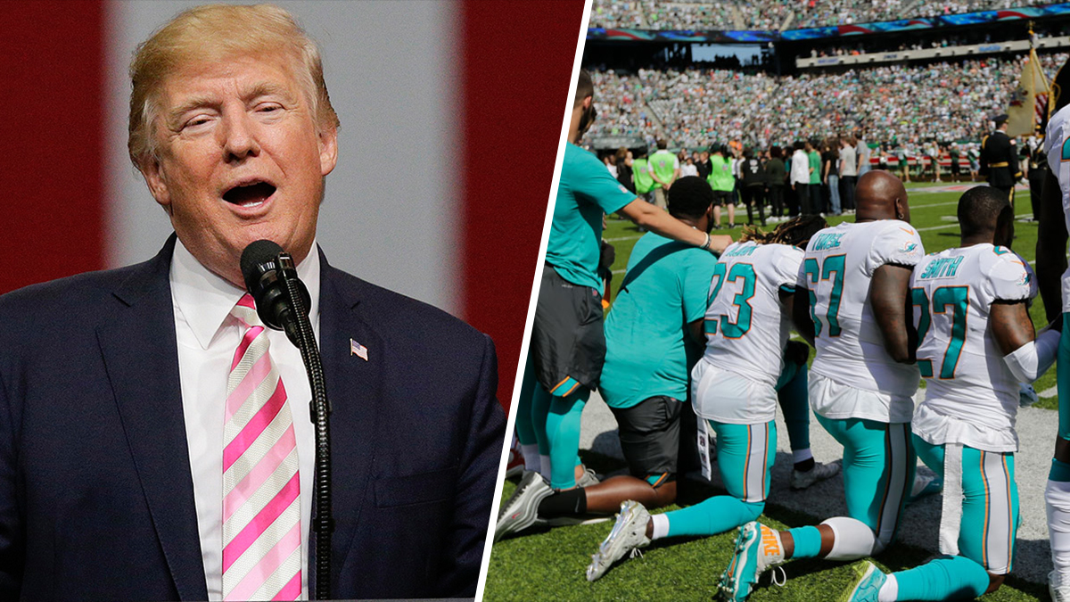 NFL Fires Back Against Trump After He Renews Complaints About Kneeling ...