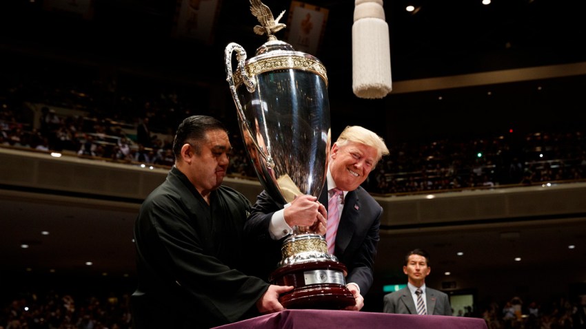 APTOPIX Trump Japan