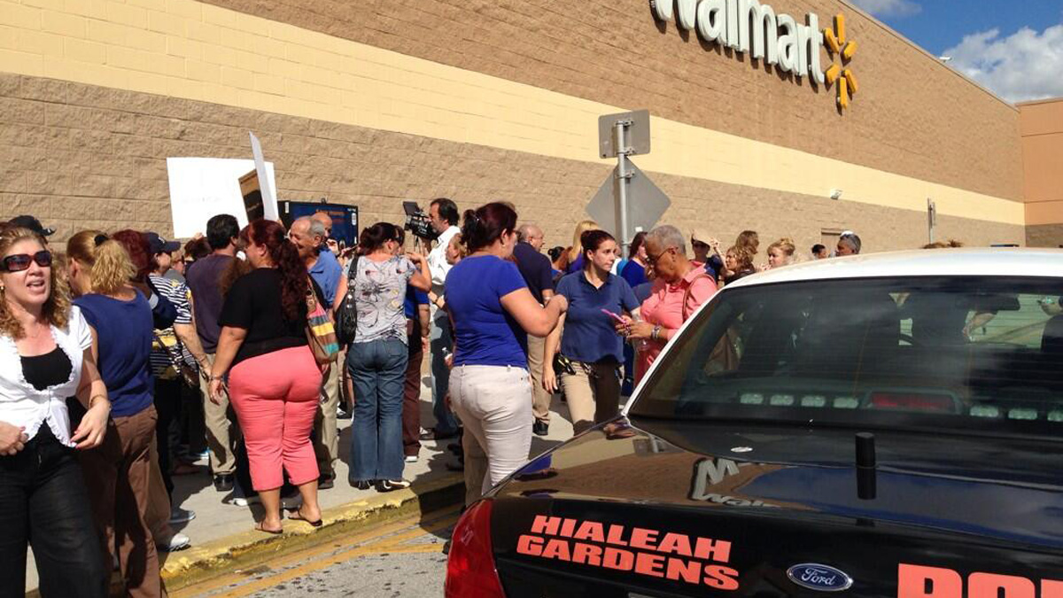 Hialeah Gardens Walmart Employees Rally Against Managers For More