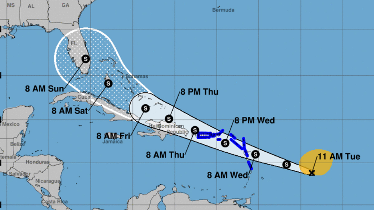 Florida in Cone as Potential Tropical Cyclone Forms, Tropical Storm ...