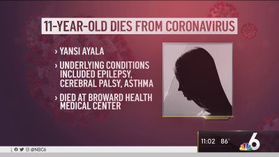 11-Year-Old Dies of Coronavirus in Broward