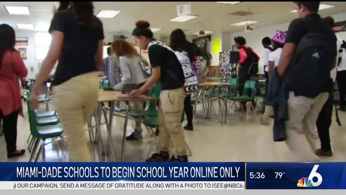 MiamiDade Set to Start School Year With Online Classes Only NBC 6