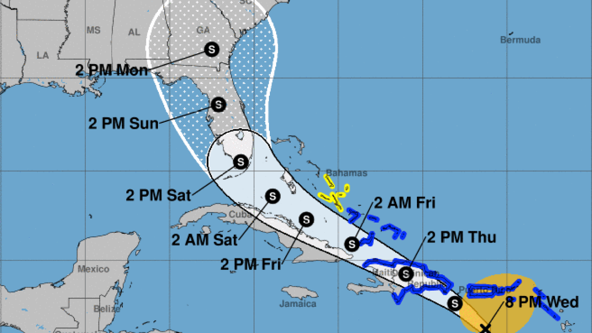Tropical Storm Isaias Heads for Hispaniola With Heavy Rain – NBC 6 ...