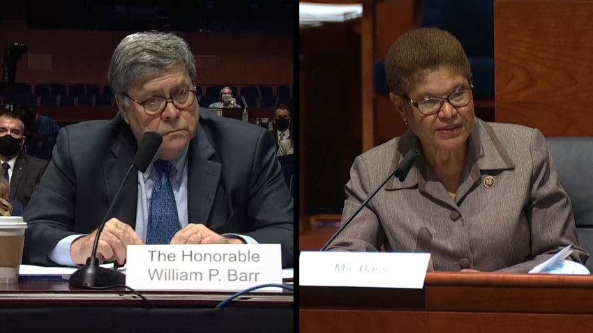 Rep. Bass Confronts AG Barr Over Treatment of White Mass Murderers