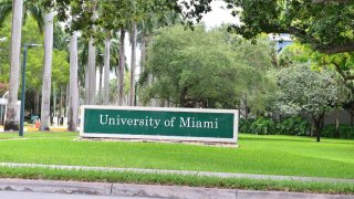 CORAL GABLES, FL – JULY 10: An exterior view of University Of Miami on July 10, 2020 in Coral Gables, Florida. The debit where there to open Public school and College University continued as the coronavirus cases surged around the United State. UM President Julio Frenk announced Monday the University of Miami will reopen its classrooms and residence halls to students for in-person, on-campus Fall 2020 semester with a revised academic calendar. (Photo by Johnny Louis/Getty Images)