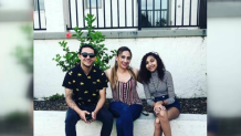 Maria Sulayman, a critical nurse at Jackson Memorial Hospital, pictured with her son and daughter. The three contracted the coronavirus.