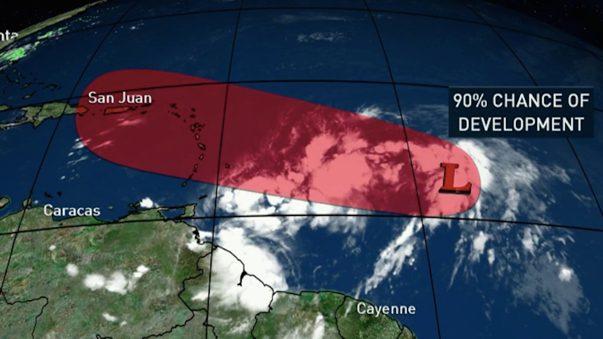 Invest92L Remains Area of Concern, Could be Named Storm by Wednesday