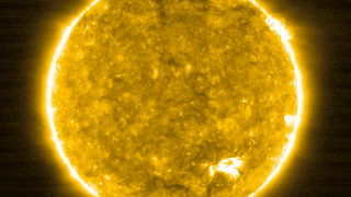 A series of images show various close-ups of the sun