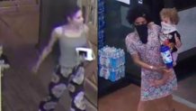 Photos released by the FBI show Leila Cavett at a Cracker Barrel in Vero Beach and at a gas station in Hollywood.