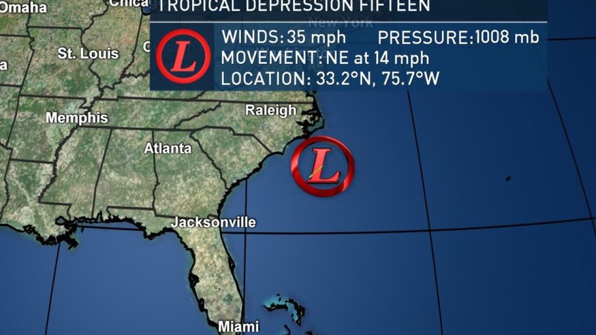 Tropical Depression 15 Forms Off East Coast, Poses No Threat to United ...