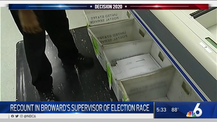 Recount in Broward's Supervisor of Election Race