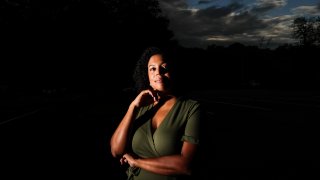 In this July 24, 2020, file photo, Charisse Davis poses for a portrait in Marietta, Ga. Davis was recently elected the only Black woman on the Cobb County School Board. "We've been watching from the sidelines and allowing other people to take their turns, and take these positions of power," Davis said. "Now here we are to essentially fix it."