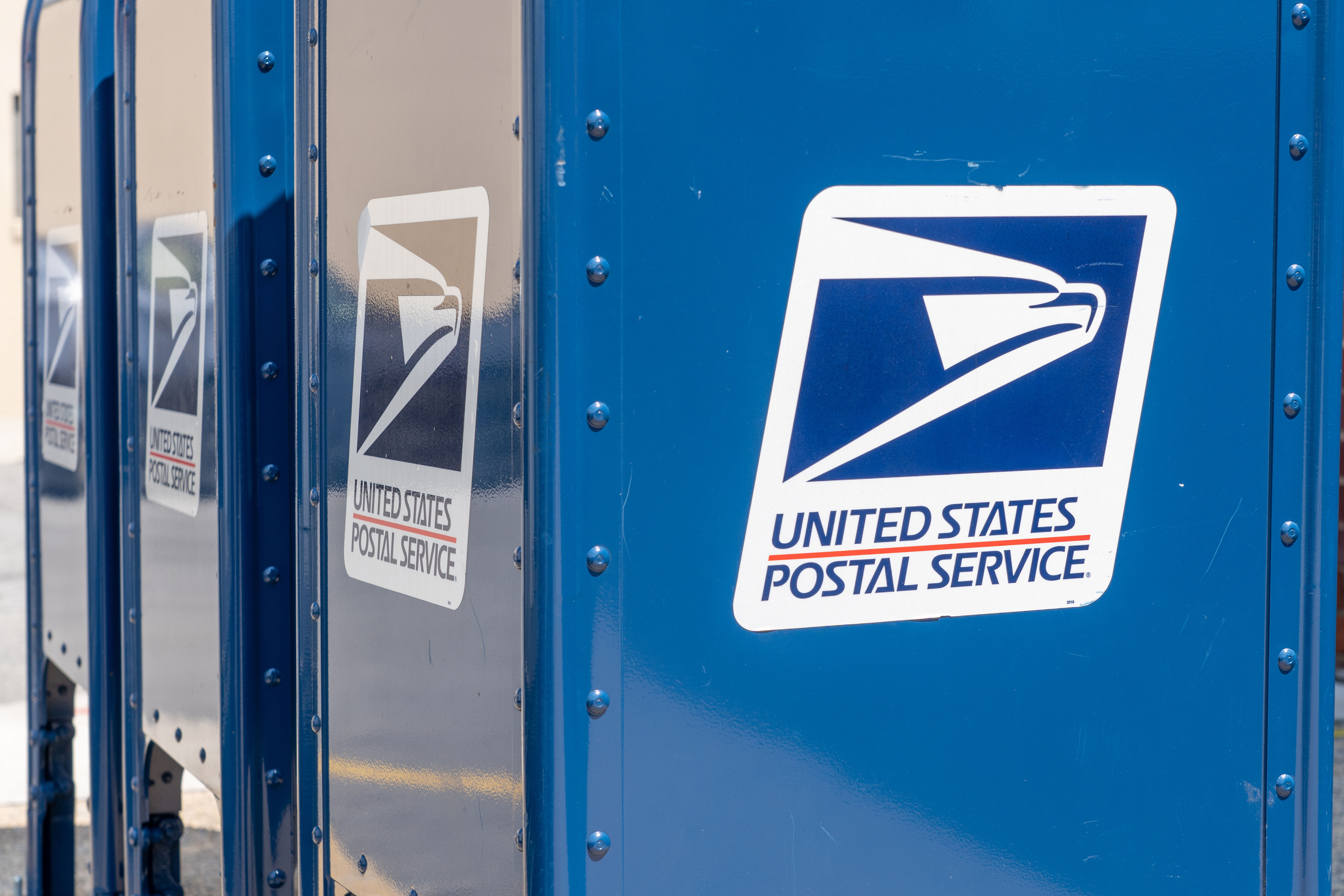 A United States Postal Service mailbox
