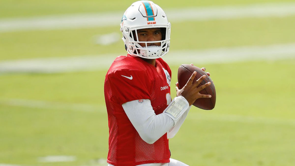 Andrew Van Ginkel of the Miami Dolphins after a game against the News  Photo - Getty Images