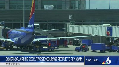 Gov., Airline Executives Encourage Flying Again