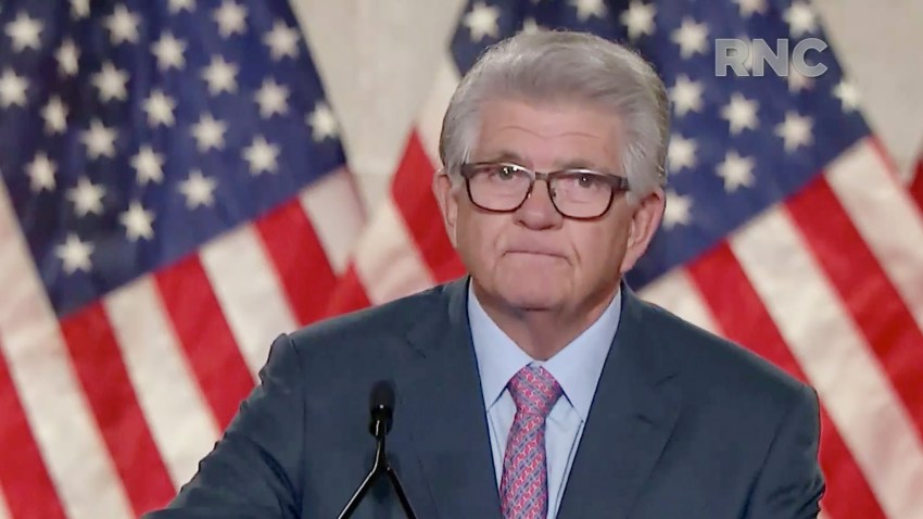 In this screenshot from the RNC’s livestream of the 2020 Republican National Convention, Maximo Alvarez, founder of Sunshine Gasoline, addresses the virtual convention on August 24, 2020.