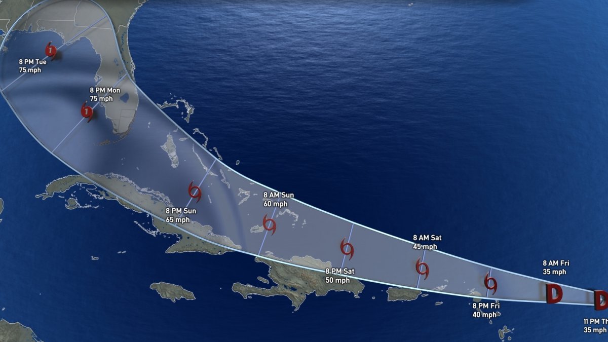 Tropical Depression 13 Could Named Storm; South Florida in Cone