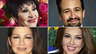 Chita Rivera, Lin-Manuel Miranda, Gloria Estefan and Thalia