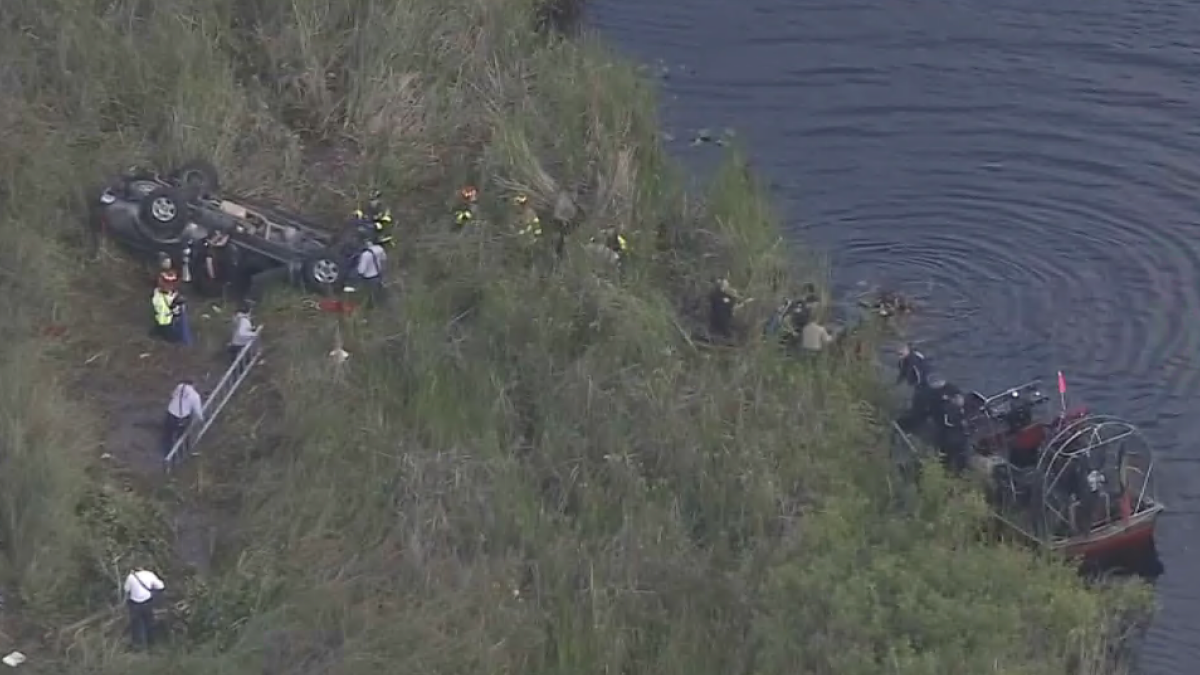 Child’s Body Found in Canal After Rollover Crash on Alligator Alley
