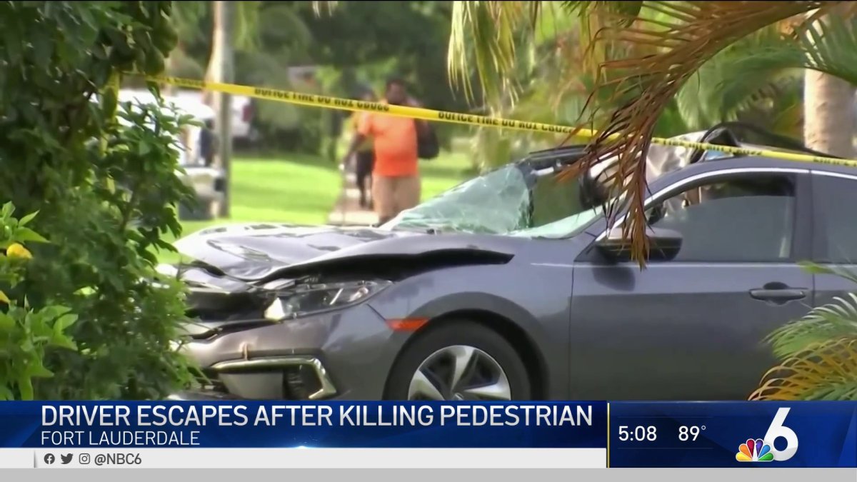 Driver Escapes After Killing Pedestrian in Fort Lauderdale NBC 6