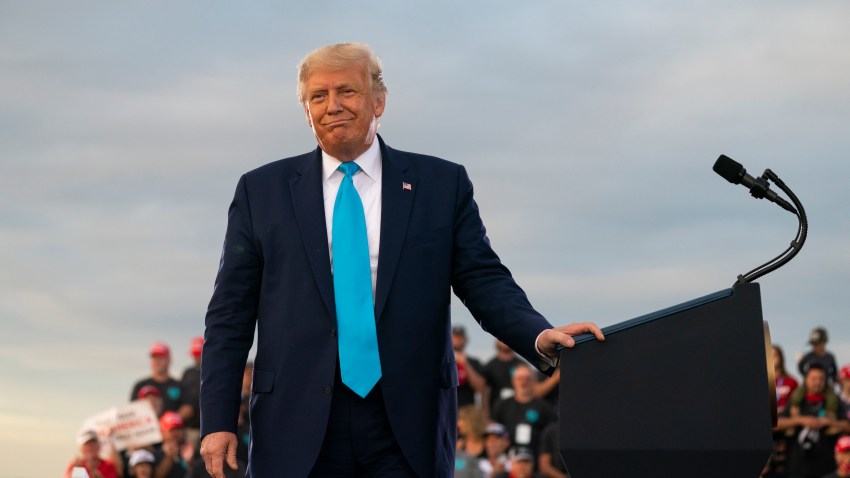 President Donald Trump speaks during a campaign rally at Arnold Palmer Regional Airport, Thursday, Sept. 3, 2020, in Latrobe, Pa.
