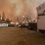 The Creek Fire quickly spread, leaving campers stranded on Sept. 5, 2020.