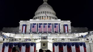 A view of the U.S. Capitol ahead of the inauguration of Donald J. Trump on January 20, 2016.