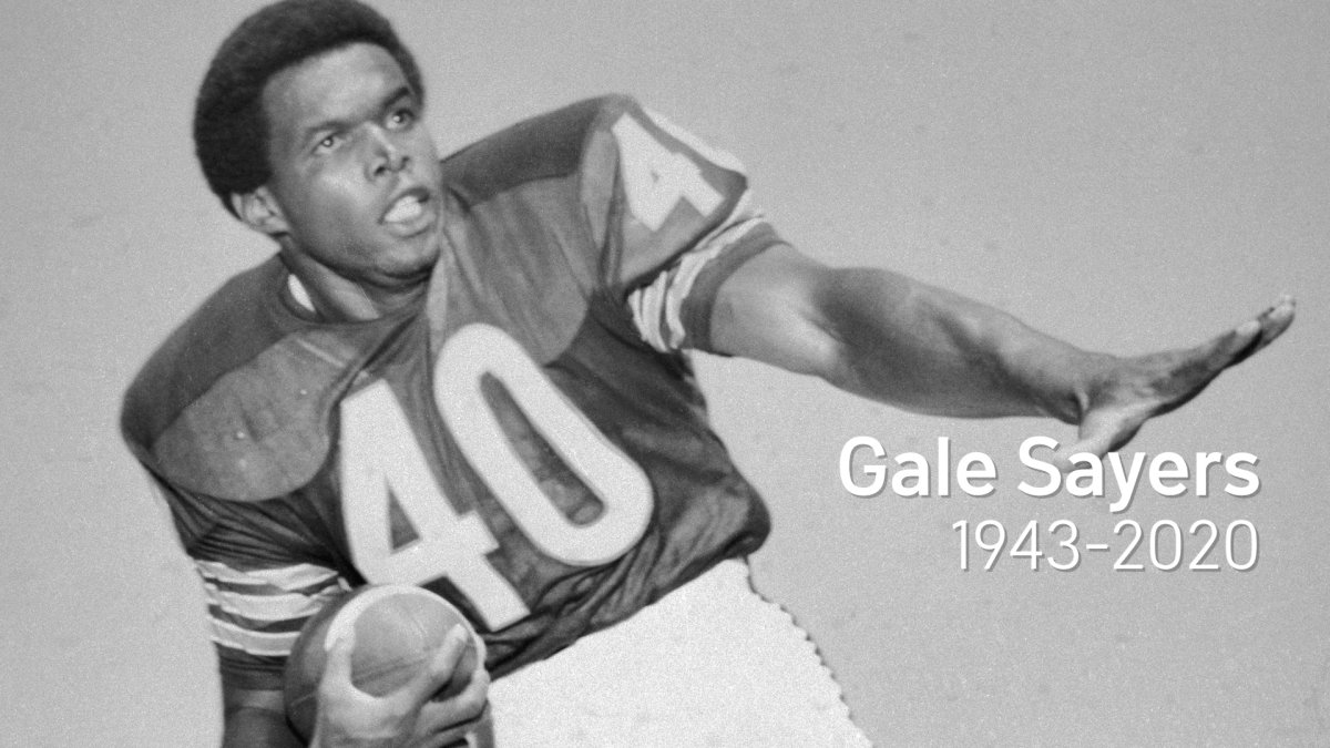 Gale Sayers, legendary Bears running back and Hall of Famer