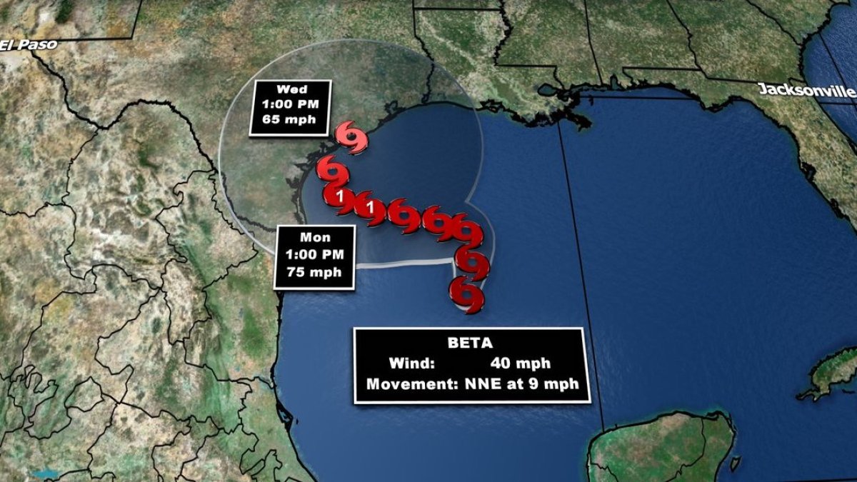 Tropical Storm Beta Forms in Gulf of Mexico – NBC 6 South Florida
