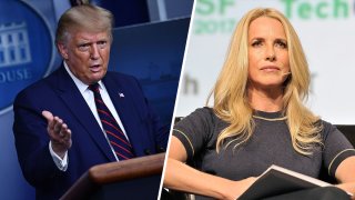 (Left) President Donald Trump; (Right) Laurene Powell Jobs.