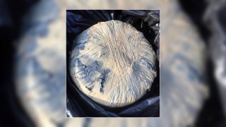 A 5-pound bale of marijuana was found floating near a marina in Key largo over the weekend, officials said.