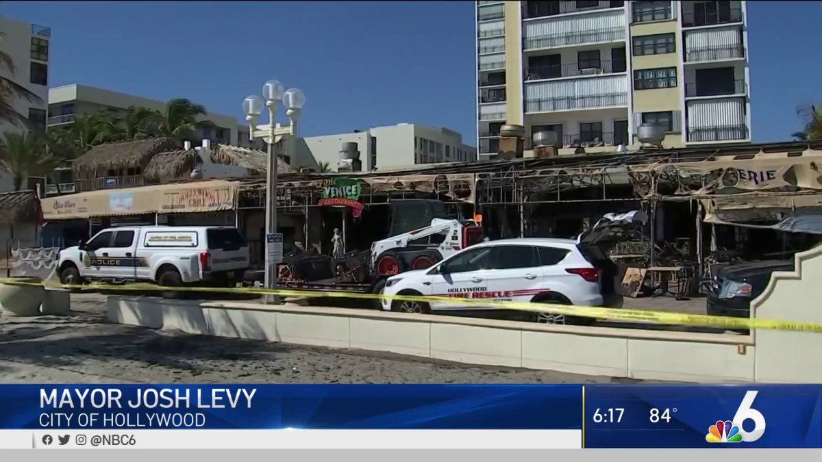Restaurants on Hollywood Broadwalk Destroyed by Fire – NBC 6 South Florida