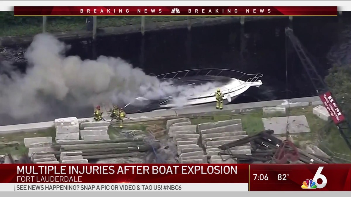 Multiple Injuries After Fort Lauderdale Boat Explosion – NBC 6 South ...