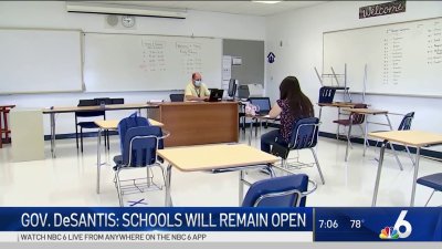 DeSantis Says Schools Will Remain Open