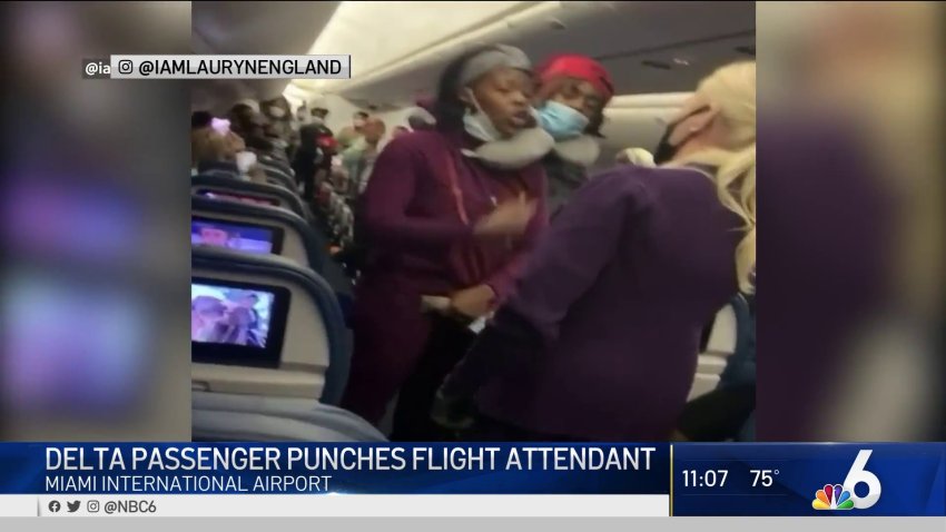 Delta Passenger Punches Flight Attendant