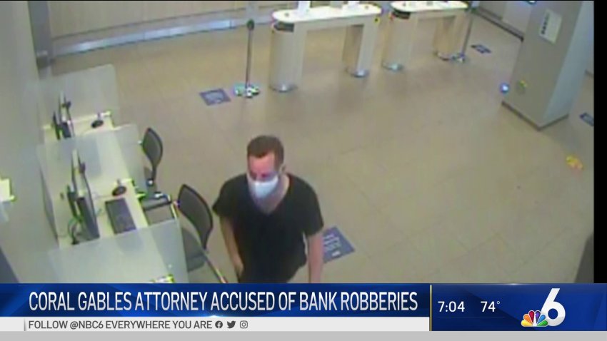Coral Gables Attorney Accused of Bank Robberies