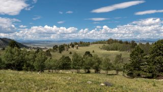 Scenic view of field against sky,Fairplay,Colorado,United States,USA