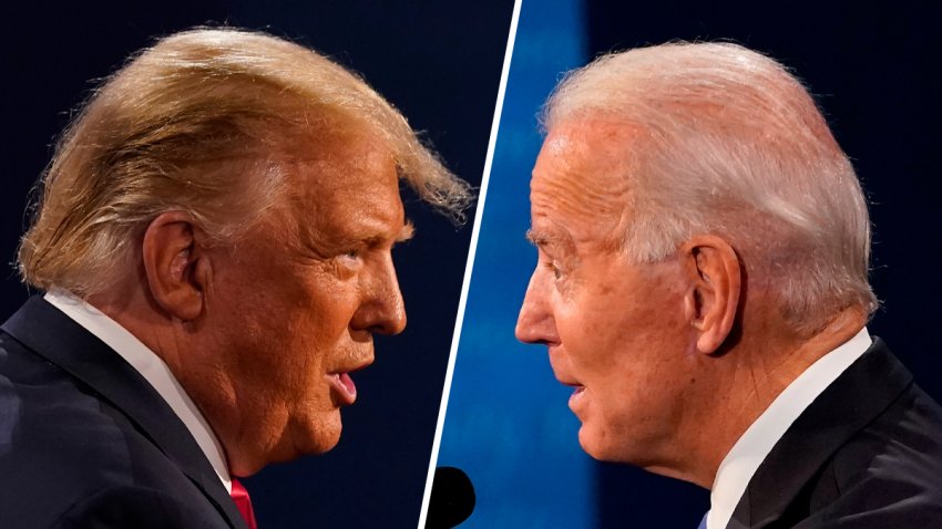 President Donald Trump (left) and Democratic presidential nominee Joe Biden (right).